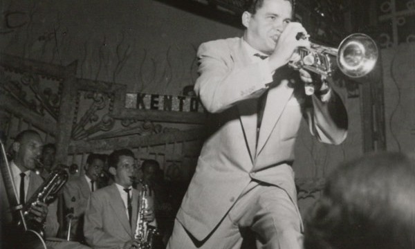 Maynard performing the comedy tune “Blues in Burlesque” with the Stan Kenton Orchestra.